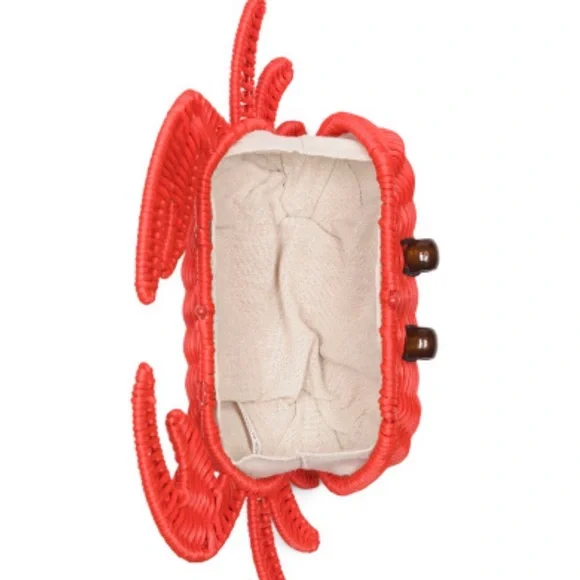 Adorable Red Crab Woven Handbag - Picture 4 of 6